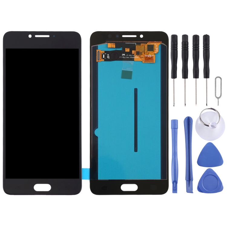 OLED LCD Screen for Galaxy C7 Pro / C7010 with Digitizer Full Assembly (Black) Eurekaonline