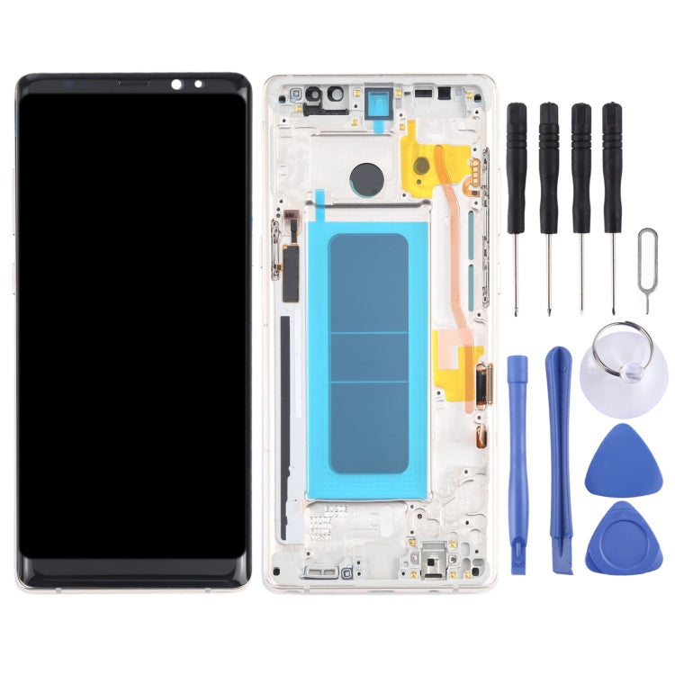 OLED LCD Screen for Samsung Galaxy Note 8 SM-N950 Digitizer Full Assembly with Frame (Gold) Eurekaonline