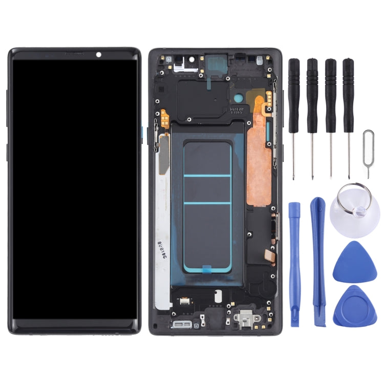 OLED LCD Screen for Samsung Galaxy Note9 SM-N960 Digitizer Full Assembly with Frame (Black) Eurekaonline