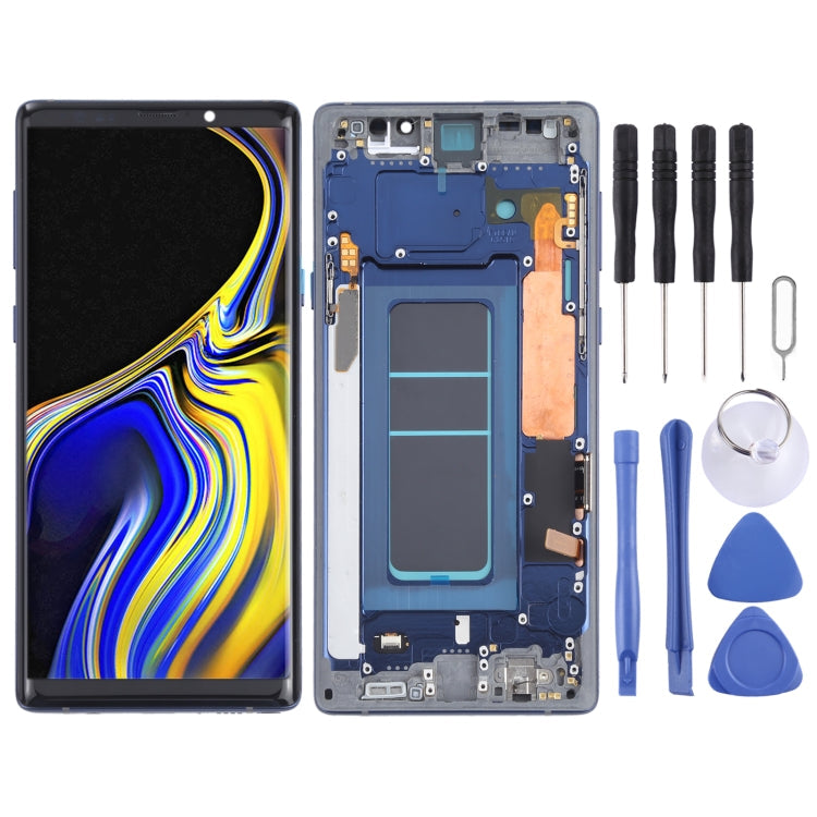 OLED LCD Screen for Samsung Galaxy Note9 SM-N960 Digitizer Full Assembly with Frame (Blue) Eurekaonline