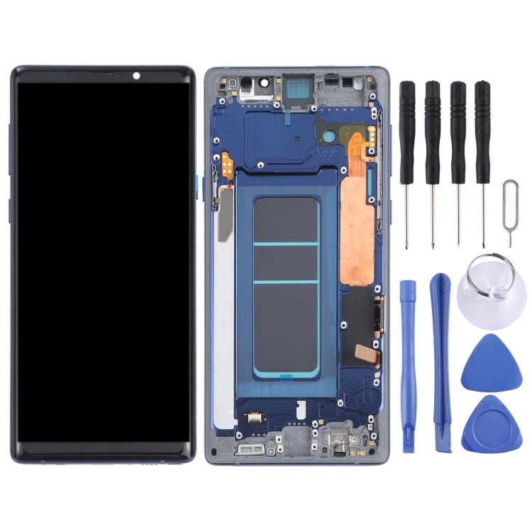 OLED LCD Screen for Samsung Galaxy Note9 SM-N960 Digitizer Full Assembly with Frame (Blue) Eurekaonline