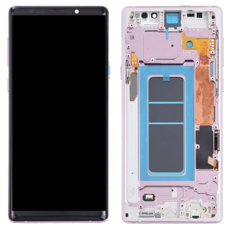 OLED LCD Screen for Samsung Galaxy Note9 SM-N960 Digitizer Full Assembly with Frame (Purple) Eurekaonline