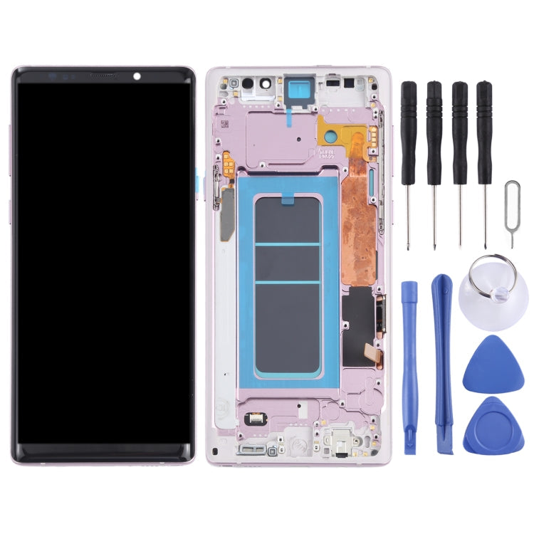 OLED LCD Screen for Samsung Galaxy Note9 SM-N960 Digitizer Full Assembly with Frame (Purple) Eurekaonline