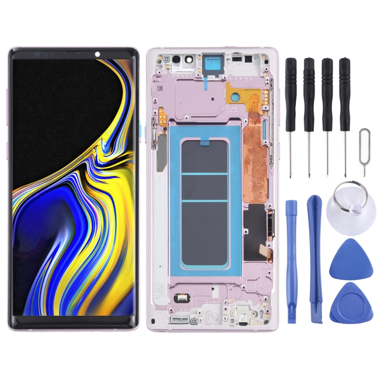 OLED LCD Screen for Samsung Galaxy Note9 SM-N960 Digitizer Full Assembly with Frame (Purple) Eurekaonline