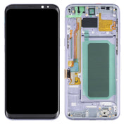 OLED LCD Screen for Samsung Galaxy S8+ SM-G955 Digitizer Full Assembly with Frame (Purple) Eurekaonline