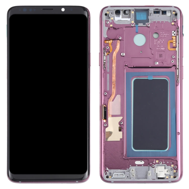 OLED LCD Screen for Samsung Galaxy S9+ SM-G965 Digitizer Full Assembly with Frame (Purple) Eurekaonline