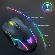 ONIKUMA CW905 2.4G RGB Lighting Wireless Mouse(Black) Eurekaonline