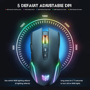 ONIKUMA CW905 2.4G RGB Lighting Wireless Mouse(Black) Eurekaonline