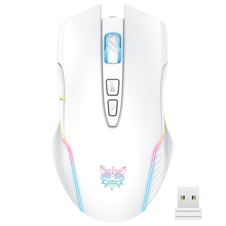 ONIKUMA CW905 2.4G RGB Lighting Wireless Mouse (Grey White) Eurekaonline