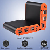 OPT882-KVM HDMI Extender (Receiver & Sender) Fiber Optic Extender with USB Port and KVM Function, Transmission Distance: 20KM (US Plug) Eurekaonline