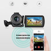 ORDRO AC5 4K HD Night Vision WiFi 12X Optical Zoom Digital Video DV Camera Camcorder, Style:Standard + Microphone + Handheld Stand(Black) Eurekaonline