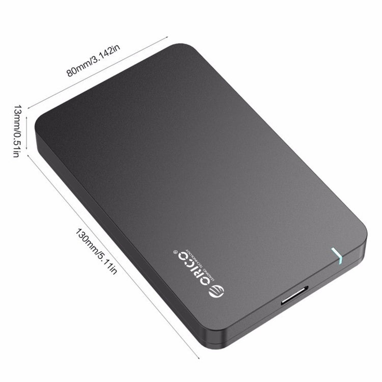 ORICO 2569S3 USB3.0 Micro-B External Hard Disk Box Storage Case for 9.5mm 2.5 inch SATA HDD / SSD(Black) Eurekaonline