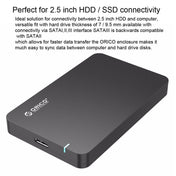 ORICO 2569S3 USB3.0 Micro-B External Hard Disk Box Storage Case for 9.5mm 2.5 inch SATA HDD / SSD(Black) Eurekaonline