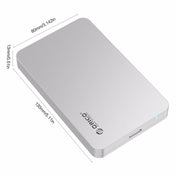 ORICO 2569S3 USB3.0 Micro-B External Hard Disk Box Storage Case for 9.5mm 2.5 inch SATA HDD / SSD(Silver) Eurekaonline