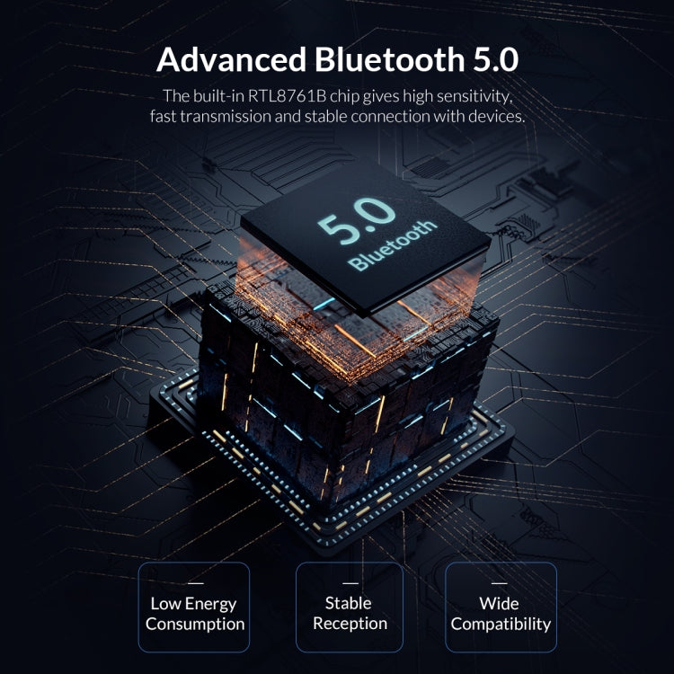 ORICO BTA-608 Bluetooth 5.0 Adapter (Black) Eurekaonline