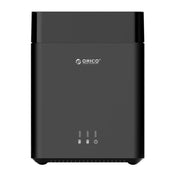 ORICO DS200U3 3.5 inch 2 Bay Magnetic-type USB 3.0 Hard Drive Enclosure with Blue LED Indicator(Black) Eurekaonline