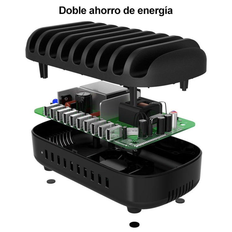 ORICO DUK-10P-DX 120W 5V 2.4A 10 Ports USB Charging Station, AU Plug(Black) Eurekaonline