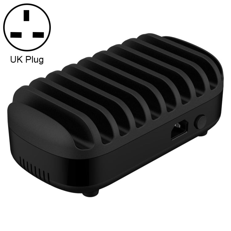 ORICO DUK-10P-DX 120W 5V 2.4A 10 Ports USB Charging Station, UK Plug(Black) Eurekaonline