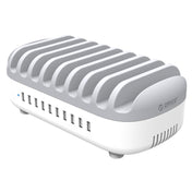 ORICO DUK-10P-DX 120W 5V 2.4A 10 Ports USB Charging Station, UK Plug(White) Eurekaonline