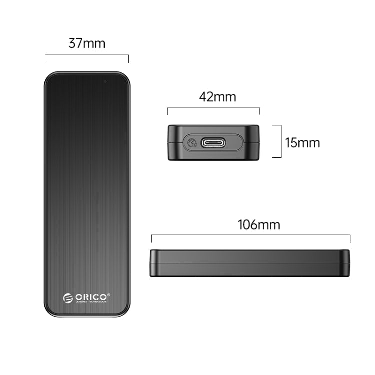 ORICO HM2-G2-BK M.2 NVMe SSD Enclosure(Black) Eurekaonline