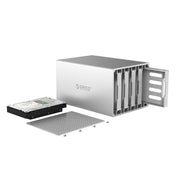 ORICO Honeycomb Series WS500RU3 SATA 3.5 inch USB 3.0 5 Bays Aluminum Alloy HDD / SSD Enclosure with Raid, The Maximum Support Capacity: 50TB Eurekaonline