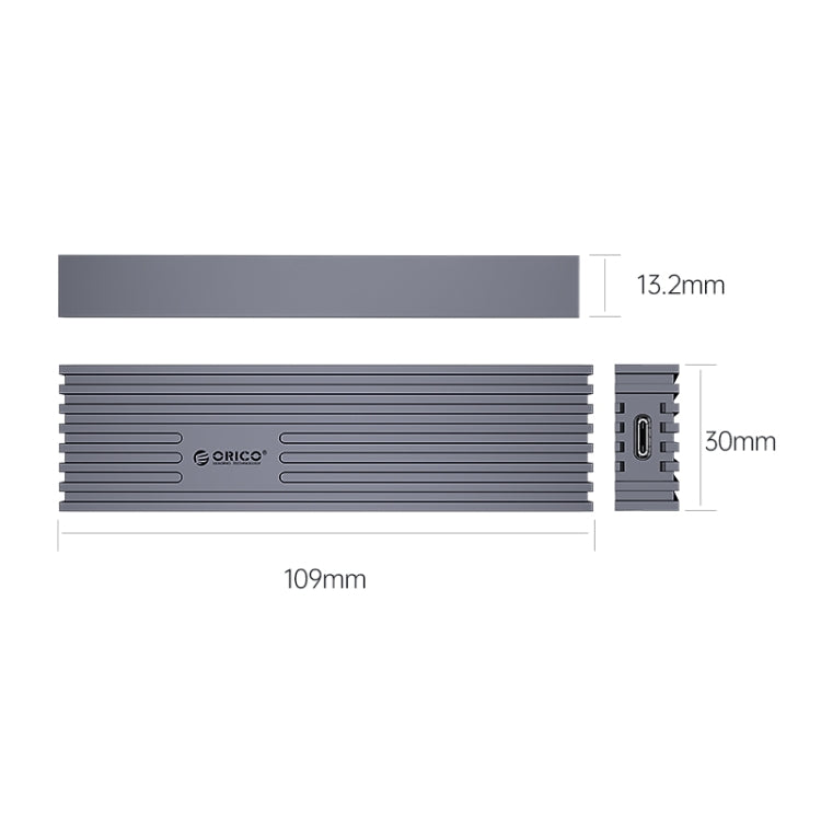 ORICO M232C3-G2-GY 10Gbps M.2 NVMe SSD Enclosure(Grey) Eurekaonline