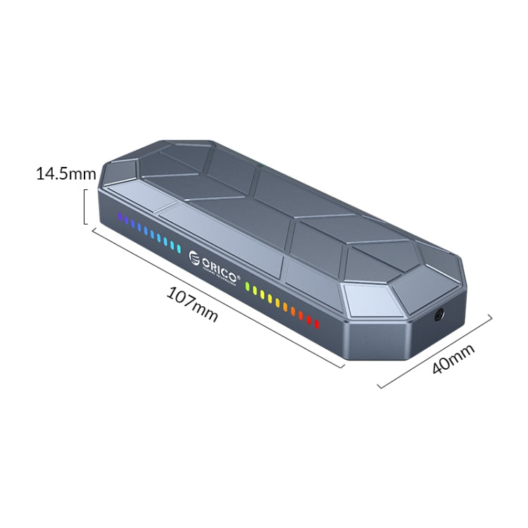 ORICO M2VG01-C3 RGB M.2 NVMe SSD Enclosure Eurekaonline