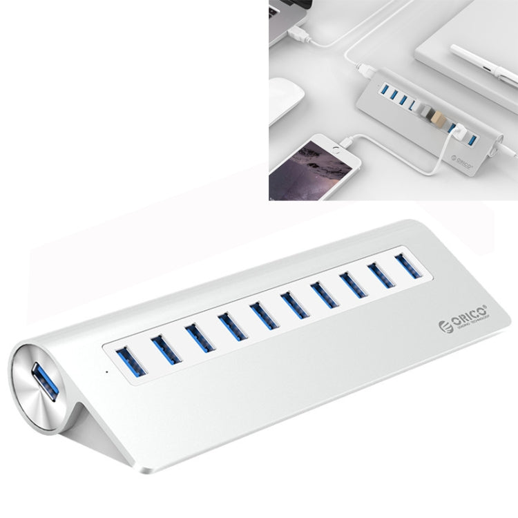 ORICO M3H10-U3-V2 Aluminum Alloy 10 USB 3.0 Ports HUB Eurekaonline