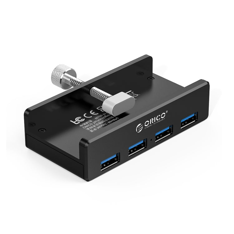 ORICO  MH4PU-P Aluminum Alloy 4 Ports USB3.0 Clip-type HUB(Black) Eurekaonline