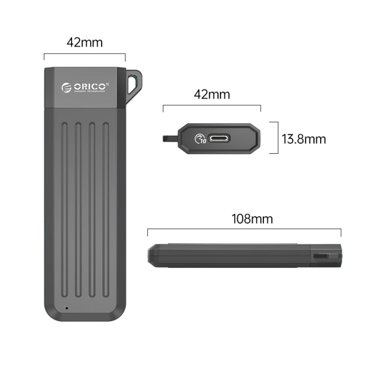 ORICO MM2C3-GR USB3.1 Gen1 Type-C 6Gbps M.2 SATA SSD Enclosure(Green) Eurekaonline