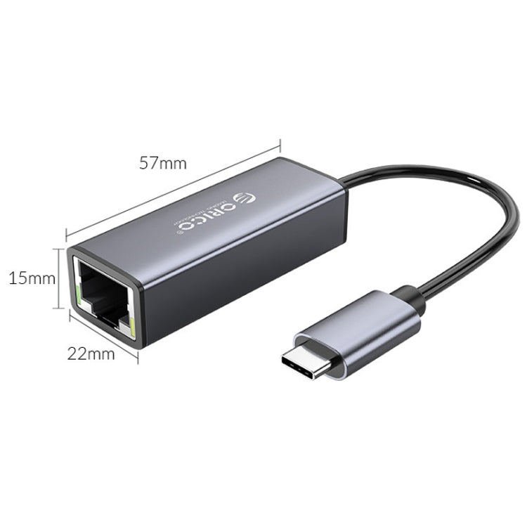 ORICO XC-R45 USB-C / Type-C to RJ45 Gigabit Ethernet LAN Network Adapter Cable, Total Length: 15cm Eurekaonline