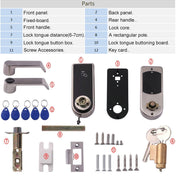 OS8818 Password + Key + Sensor Card Zinc Alloy Electronic Door Lock Touch Screen Electronic Code Lock Eurekaonline