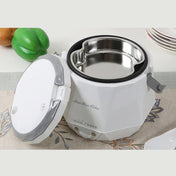 OUSHIBA Car Auto C3 Mini Multi-function Rice Cooker 12V 1.3L Volume for Rice Soup Noodles Vegetable Dessert(White) Eurekaonline