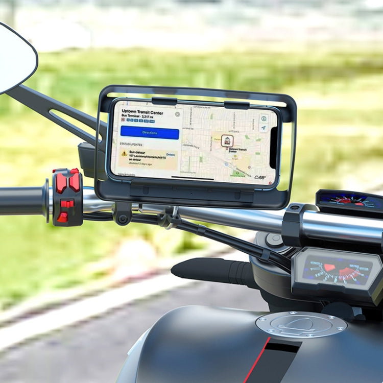 Off-road Car Sun Visor Mobile Phone Navigation Bracket, Style:Universal Adjustment Handle Type Eurekaonline