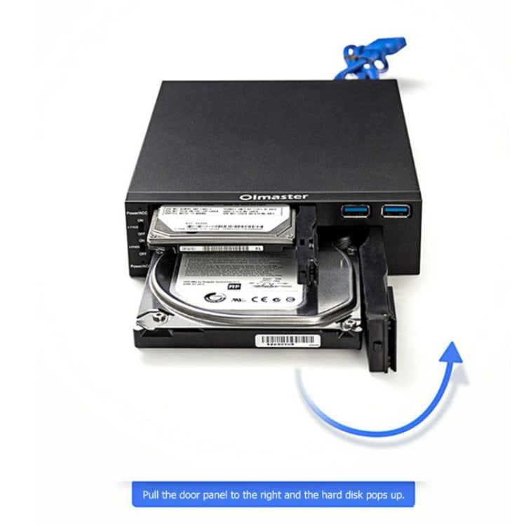 Oimaster MR-6203 Double Bay Optical Drive Hard Drive Box Hard Drive Bracket Eurekaonline