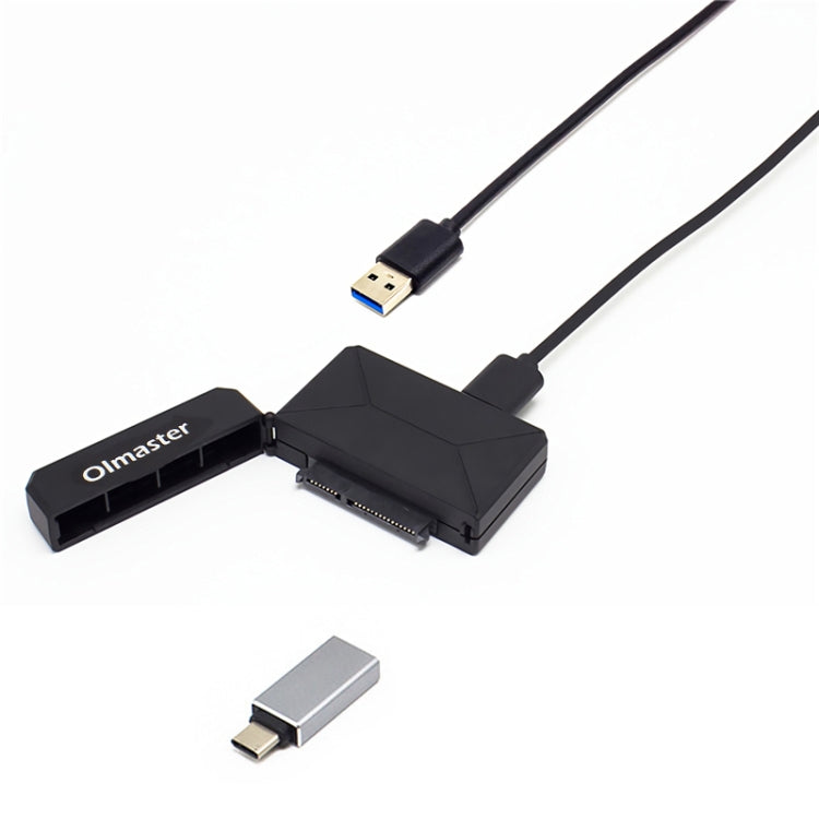 Olmaster External Notebook Hard Drive Adapter Cable Easy Drive Cable USB3.0 to SATA Converter, Style:Hard Disk + Type-C Adapter, Size:2.5 Inch Eurekaonline
