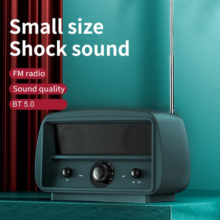 OneDer JY68 Wireless Bluetooth Speaker 3D Surround Stereo FM Radio Music Player Subwoofer(Green) Eurekaonline