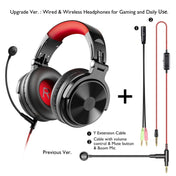 OneOdio Pro-M Headset Game Anchor Wire Headset With Bluetooth (Black & Red) Eurekaonline