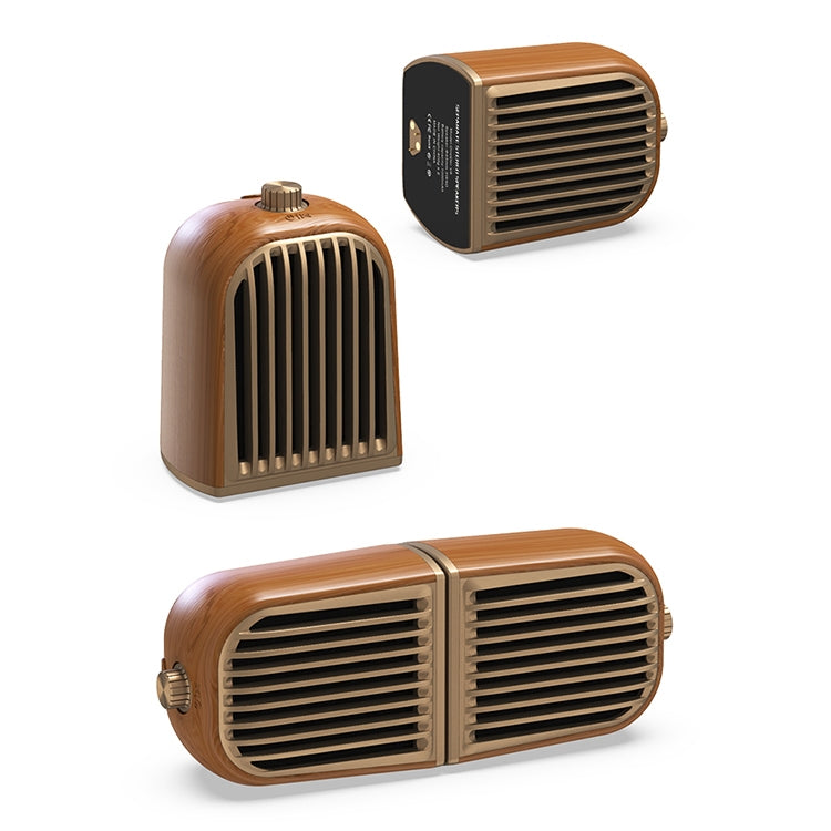 Oneder V8 Magnetic Suction Pair Stereo Sound Box Wireless Bluetooth Speaker with Strap, Support Hands-free & TF Card & AUX & USB Drive(Bronze) Eurekaonline