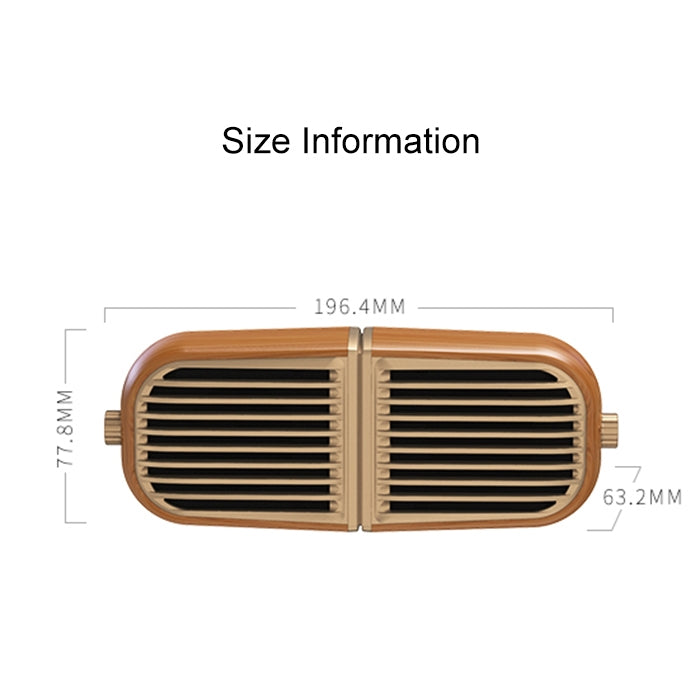 Oneder V8 Magnetic Suction Pair Stereo Sound Box Wireless Bluetooth Speaker with Strap, Support Hands-free & TF Card & AUX & USB Drive(Champagne Gold) Eurekaonline