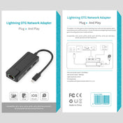 Onten 75002 8PIN to RJ45 Hub USB 2.0 Adapter(Black) Eurekaonline