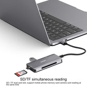 Onten 91882 5 In 1 USB3.0 x3 + SD + TF + CF Type-C / USB-C OTG Multi-function Card Reader Eurekaonline