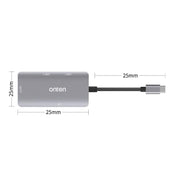 Onten 91882 5 In 1 USB3.0 x3 + SD + TF + CF Type-C / USB-C OTG Multi-function Card Reader Eurekaonline