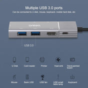 Onten 95113 8 In 1 USB 3.0 x2 + SD / TF + HDMI / VGA + 3.5mm Jack + Type-C / USB-C (PD 3.0) Multi-function HUB Converter Dock Station Eurekaonline