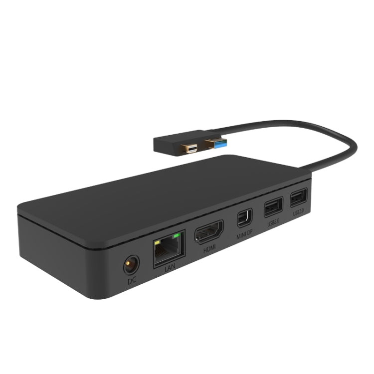 Onten OT-65002 12 in 1 Multifunctional Type-C + USB + RJ45 + HDMI Docking Station(Black) Eurekaonline