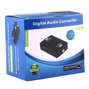 Optical Toslink Input to Coaxial RCA Output Digital Audio Converter Adapter(Black) Eurekaonline