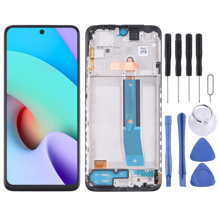 Original AMOLED LCD Screen and Digitizer Full Assembly with Frame for Xiaomi Redmi Note 11 4G 2201117TG Eurekaonline