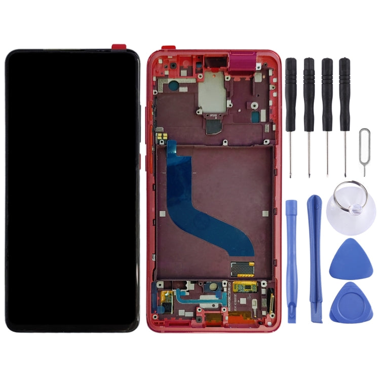 Original AMOLED LCD Screen for Xiaomi 9T Pro / Redmi K20 Pro / Redmi K20 Digitizer Full Assembly with Frame(Red) Eurekaonline