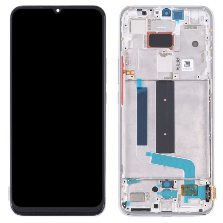 Original AMOLED LCD Screen for Xiaomi Mi 10 Lite 5G with Digitizer Full Assembly(Silver) Eurekaonline