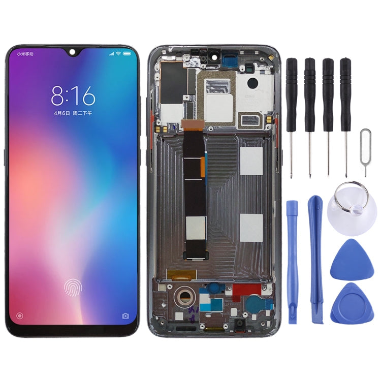 Original AMOLED LCD Screen for Xiaomi Mi 9 Digitizer Full Assembly with Frame(Black) Eurekaonline